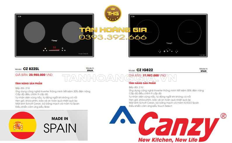 Bếp từ Canzy Made in Spain