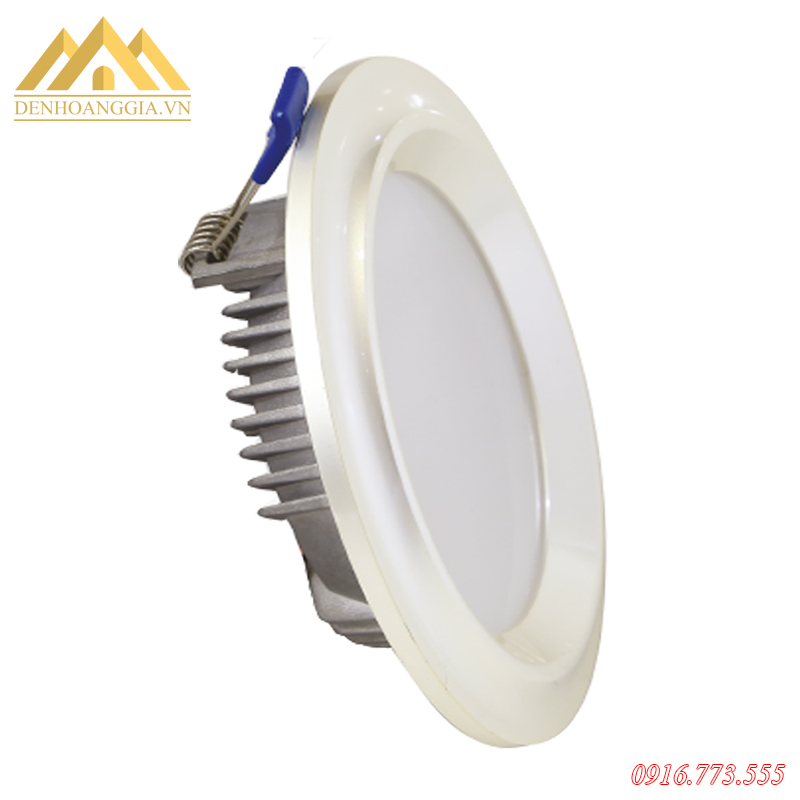 Mặt đèn led âm trần mặt cong Nano Platinum 7w thiết kế cong nhẹ ôm sát bề mặt trần, nâng cao tính thẩm mỹ