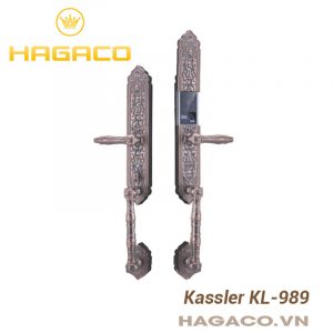 Khóa vân tay tân cổ điển Kassler KL-989 chính hãng, mẫu màu đồng