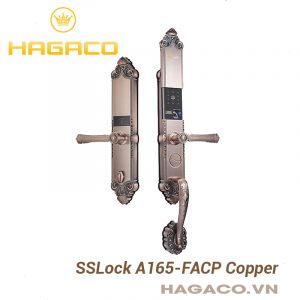 Khóa cửa vân tay SSLock A165-FACP màu đồng