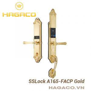 Khóa cửa vân tay SSLock A165-FACP màu vàng Gold