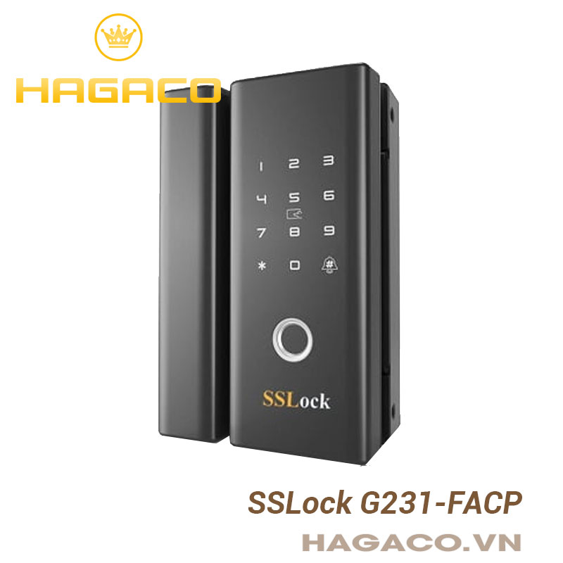Khóa cửa vân tay cửa kính SSLock G231-FACP