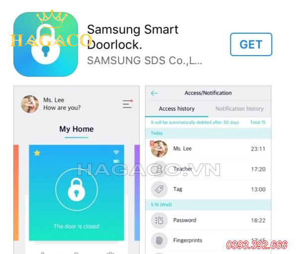 APP Samsung Smart Doorlock