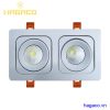 Đèn led spotlight âm trần Mặt phẳng Pro Đôi