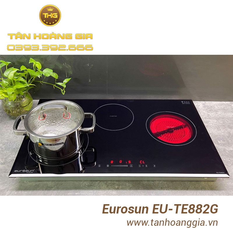 Hình ảnh thực tế bếp điện từ Eurosun EU-TE882G