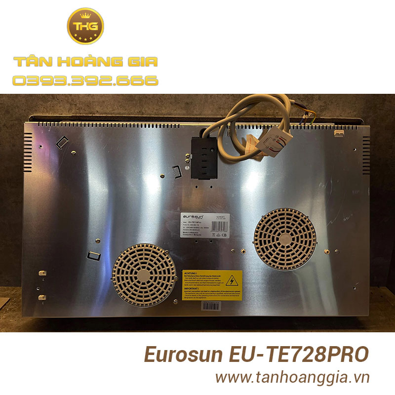 Bụng bếp và quạt tản nhiệt bếp điện từ Eurosun EU-TE728PRO