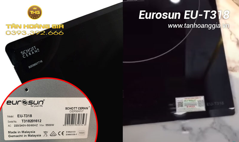 Mặt kính bếp từ Eurosun EU-T318