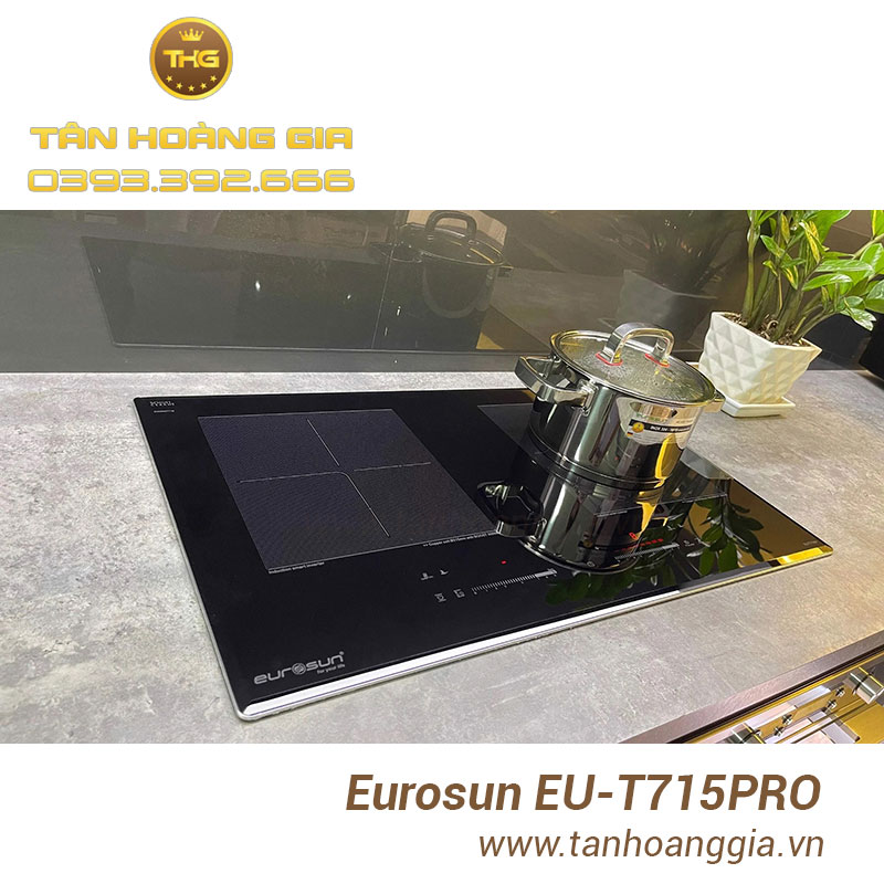 Bếp từ Eurosun EU-T715Pro có thiết kế sang trọng, hiện đại