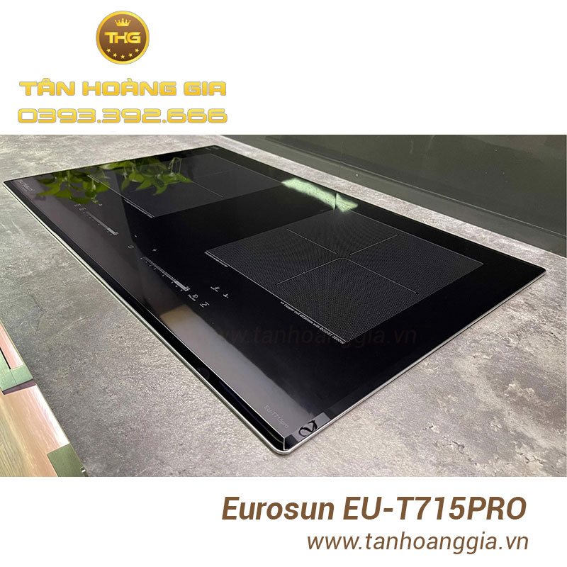 Bếp từ Eurosun EU-T715Pro có kích thước tiêu chuẩn, phù hợp mọi không gian thiết kế