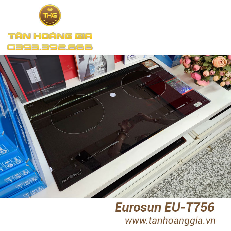 Bếp từ Eurosun EU-T756 có thiết kế tối giản, hiện đại