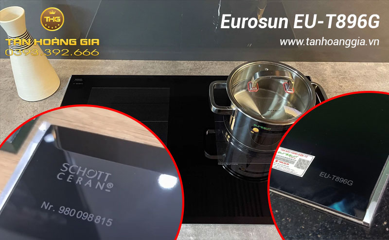 Mặt kính bếp từ Eurosun EU-T896G