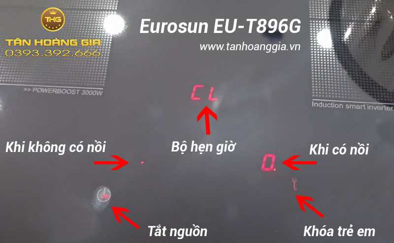 Mô tả bếp từ Eurosun EU-T896G