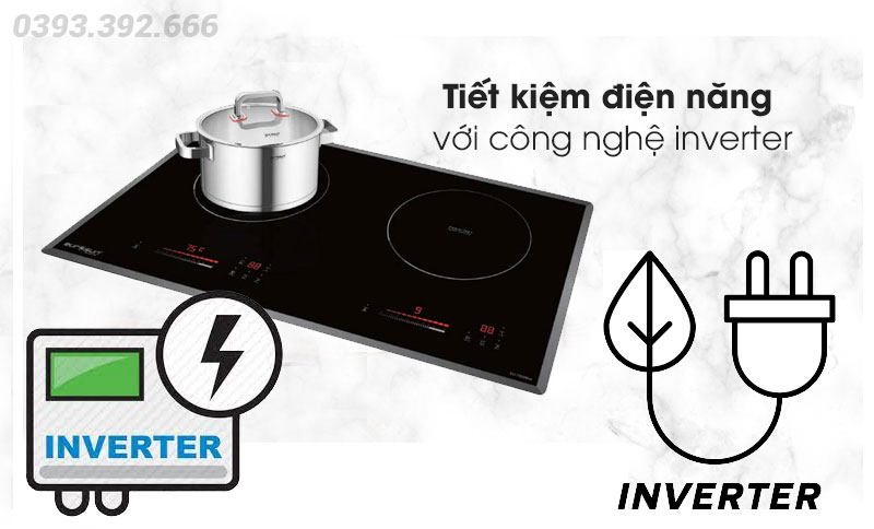 Tác dụng của công nghệ inverter trên bếp từ